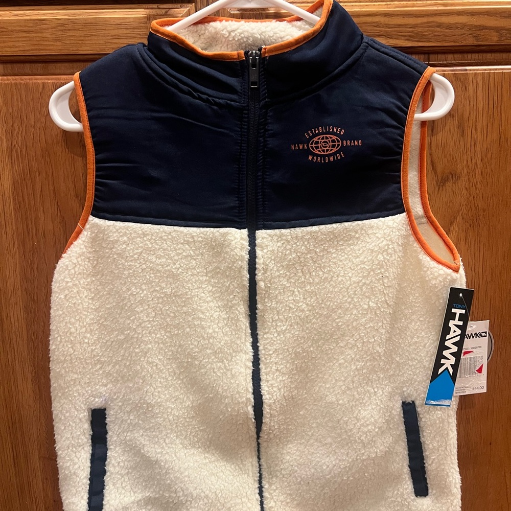 Tony Hawk Navy and White Boys Vest